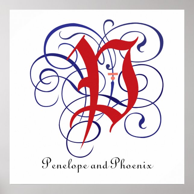 Lettre Casquette gothique P, Poster PNG 300 ppp (Devant)