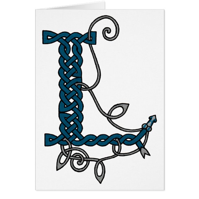 Lettre celtique L carte (Devant)