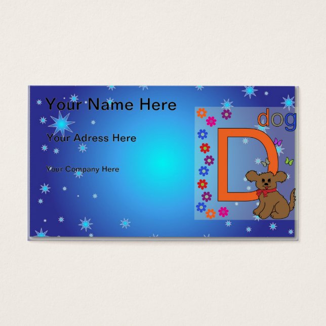 LETTRE CHIEN D (Devant)