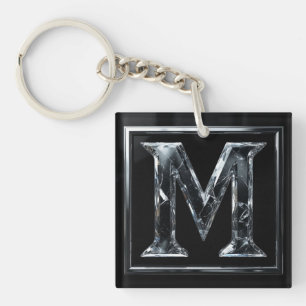 ❄️ Lettre Cristal M Cadeau Initial Pour Lui 🔑