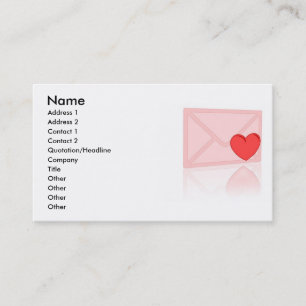Lettre d'amour Carte de visite