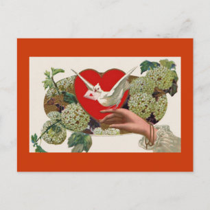 LETTRE D'AMOUR DE LA Saint-Valentin Carte Postale 