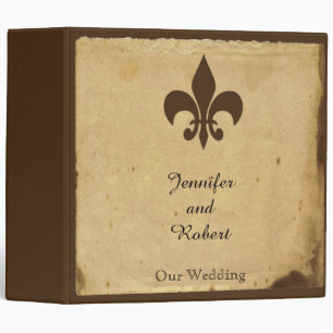 Lettre d'amour Vintage Fleur de Lis Classeur Maria