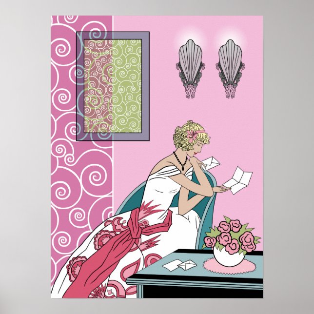 Lettre de Clarice - Art Déco Mode Design (Devant)