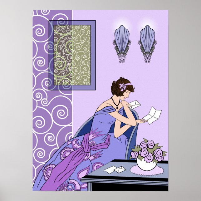 Lettre de Clarice - Art Déco Mode Design (Devant)