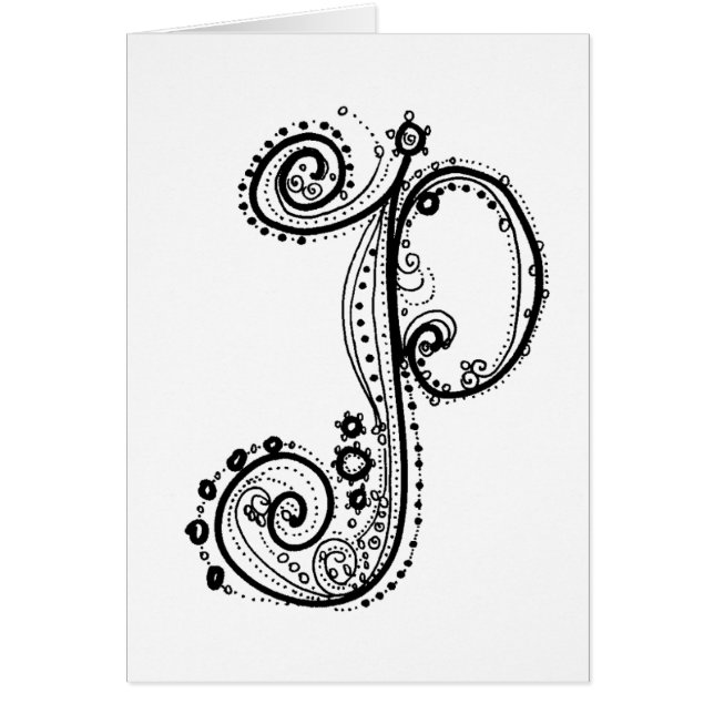 Lettre de fantaisie P d'Alphabet™ (Devant)