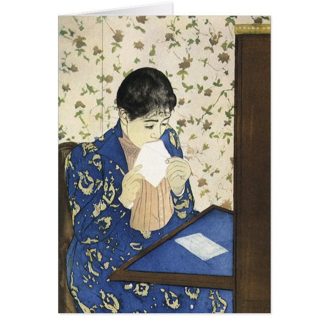 Lettre de Mary Cassatt, Impressionnisme Vintage (Devant)