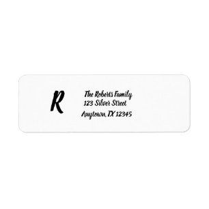 Lettre de monogramme de script personnalisé simple