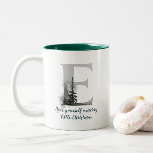 Lettre de Noël E Alphabet Café Mug