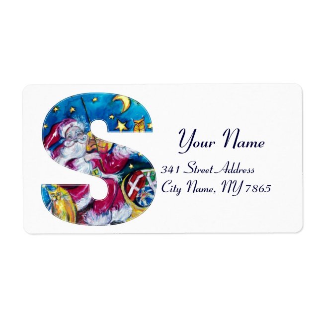 LETTRE DE NOËL / MONOGRAM PÈRE NOËL INSPIRÉ (Devant)