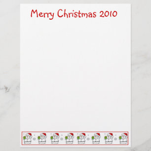 Lettre de Noël Papier - Snowman Joyeux Noël