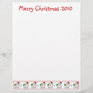 Lettre de Noël Papier - Snowman Joyeux Noël