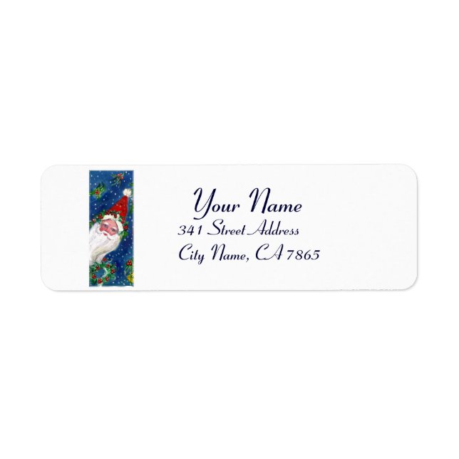 LETTRE DE NOËL / SANTA CLAUS AVEC RIBBON ROUGE (Devant)