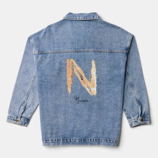 Lettre décorative N avec monogramme insignifiant (Verso)