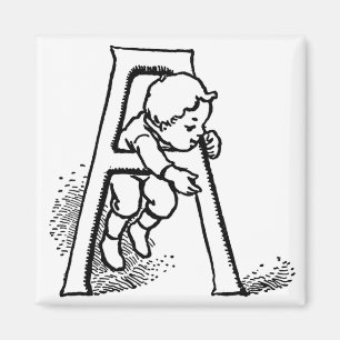 Lettre d'Escalade Toddler 'A' - Aimant
