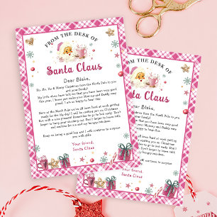 Lettre du Père Noël Invitation à Noël