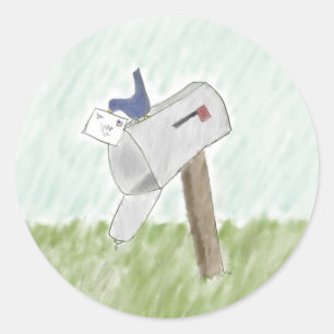 Lettre d'un Stickers Bluebird