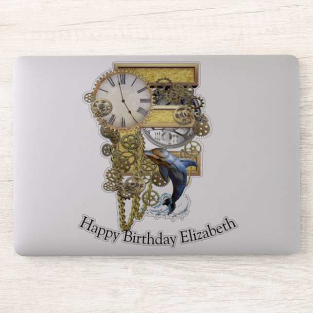 Lettre E Sticker personnalisation Anniversaire (Ordinateur)