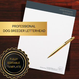 Lettre Éleveur de Chiens Professionnel En-tête
