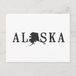 LETTRE EN FORME DE LA CARTE DE L'Alaska Word Art N