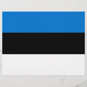 Lettre En-tête avec Drapeau de l'Estonie