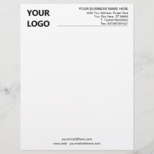 Lettre En-tête de votre propre entreprise de design avec 