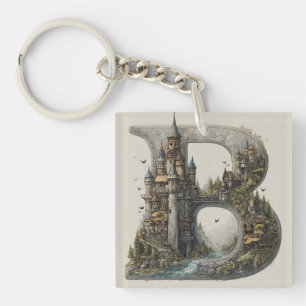 Lettre Fantastique B avec des Châteaux dans le Cie