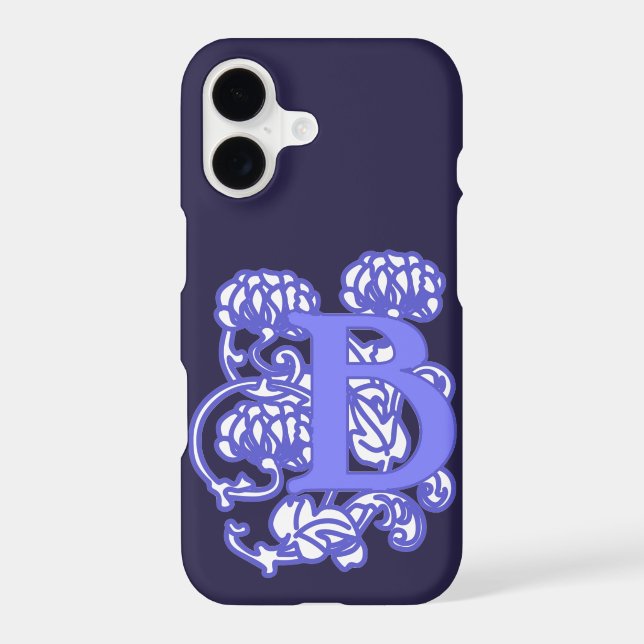 Lettre florale Art nouveau B iPhone / coque ipad (Verso)
