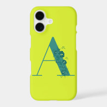 LETTRE Florale MONGRAPHIQUE A coque iphone