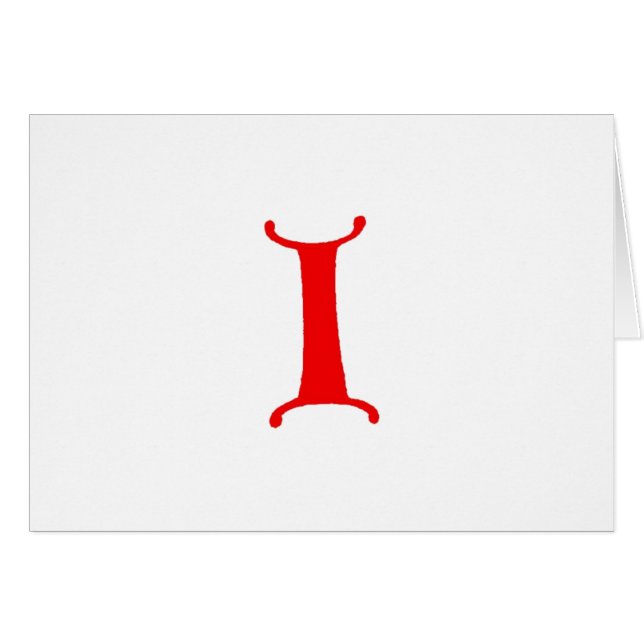 Lettre I (Devant horizontal)