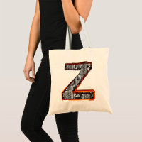 Lettre inca Z Sac fourre-tout de police artistique