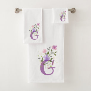 Lettre initiale G Plus Design Floral Ensemble de s