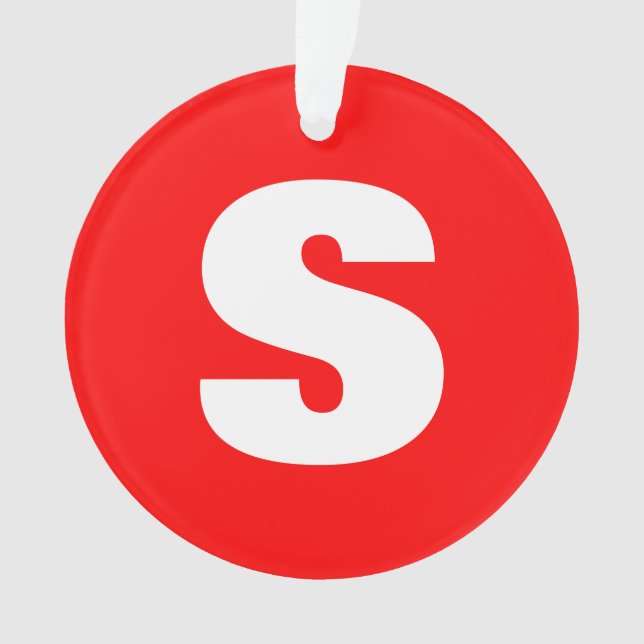 Lettre initiale Monogramme Style moderne Rouge Bla (devant)