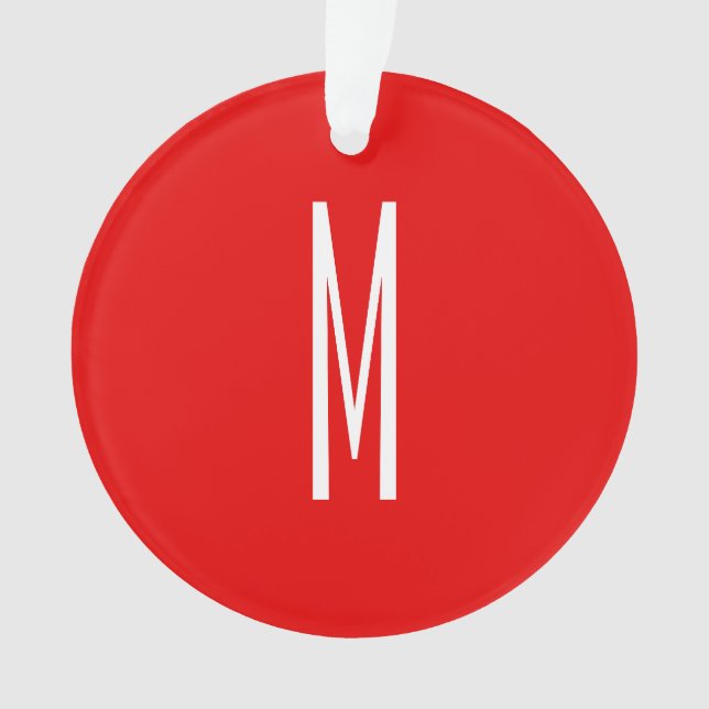 Lettre initiale Monogramme Style moderne Rouge Bla (devant)