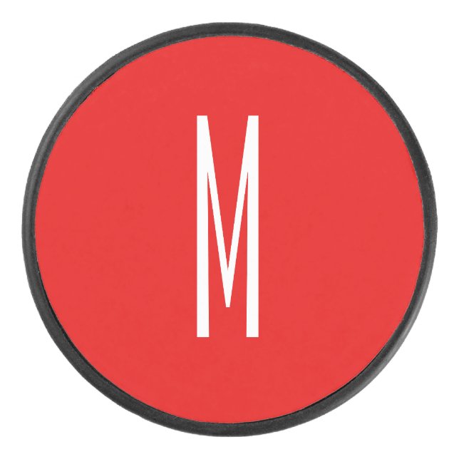 Lettre initiale Monogramme Style moderne Rouge Bla (Devant)