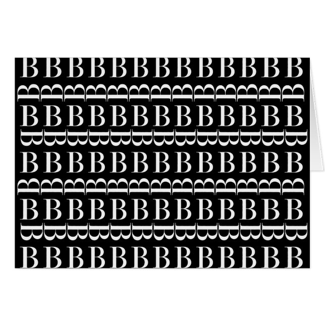 LETTRE INITIALE MONOGRAPHIQUE B (Devant horizontal)