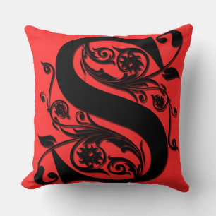 Lettre initiale S Monogramme - Coussin