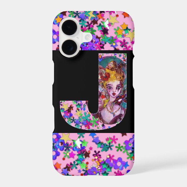 LETTRE J MONOGRAMME DE MASQUÉRADE VALENTINE VÉNÉTI (Verso)