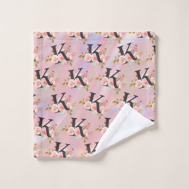 Lettre K (Gant de toilette)