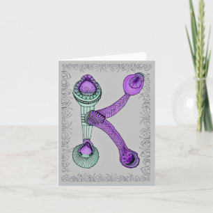 Lettre K de la carte de note alphabétique