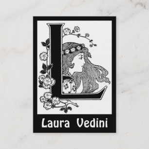 Lettre L carte de visite de monogramme