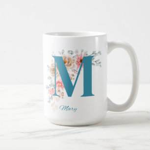 Lettre M de Mug Café Personnalisée