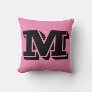 LETTRE M MONOGRAM COUSSIN ROSE