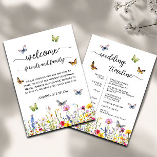 Lettre Mariage fleur sauvage et carte de montage