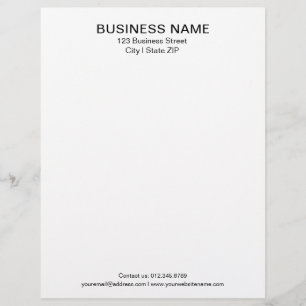 Lettre Modèle de papier à en-tête d'entreprise Classique