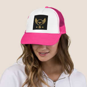 Lettre Monogramme B personnalisée avec Casquette d