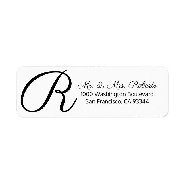 Lettre Monogramme blanche personnalisée Retour (Devant)