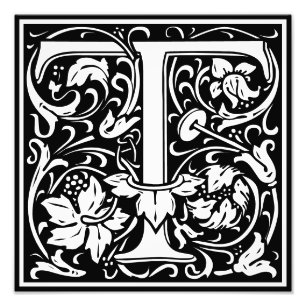 LETTRE MONOGRAPHIQUE ALLOCULE T PHOTO IMPRIMER