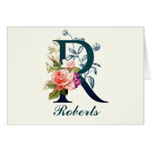 LETTRE MONOGRAPHIQUE FLASTIQUE R CARTES DE NOTES