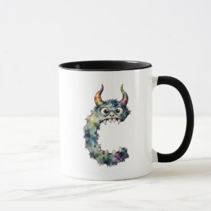 Lettre monstre C Mug - Monstre Joueur Gif Initial